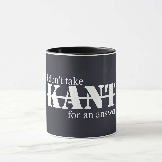 Caneca Eu Não Aceito Kant (Centro)
