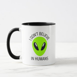 Caneca Eu não acredito em Mug de Café Humano