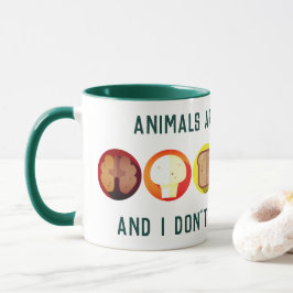 Caneca Eu não como meus amigos - vegan's