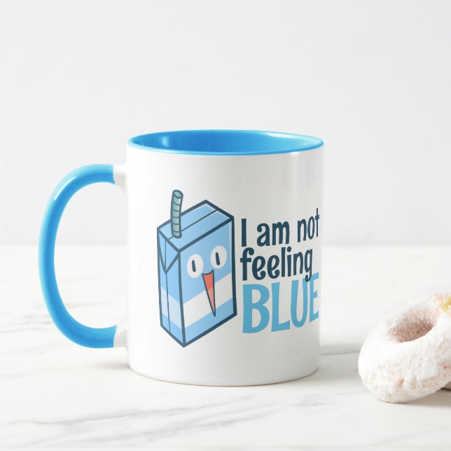 Caneca Eu não estou me sentindo azul (Com Donut)