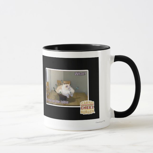 Caneca Eu não estou na mesa (Direita)