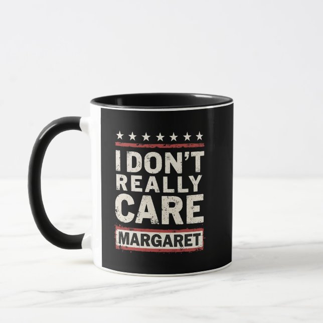 Caneca Eu não me importo com Margaret J.D. Vance VP Humor (Esquerda)
