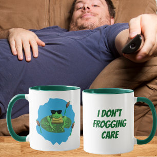 Caneca Eu Não Me Importo Sapo