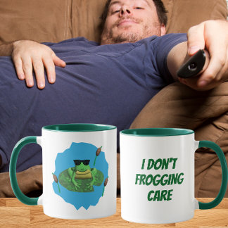 Caneca Eu Não Me Importo Sapo