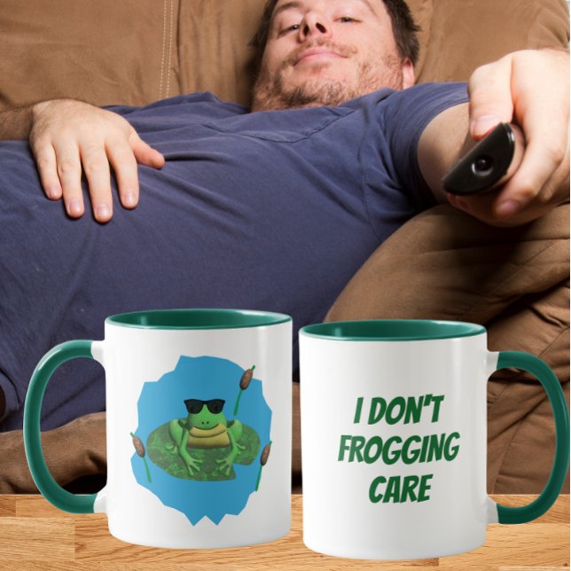 Caneca Eu Não Me Importo Sapo  (Criador carregado)