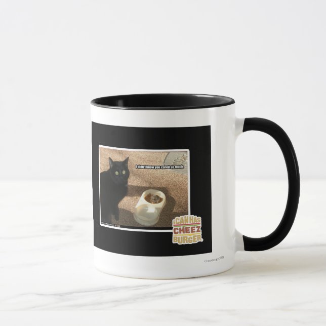 Caneca Eu não sei que você se importou (Direita)