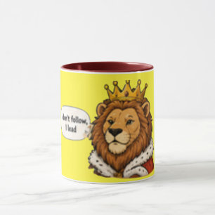 Caneca Eu Não Sigo, Eu Lidero Café Motivacional
