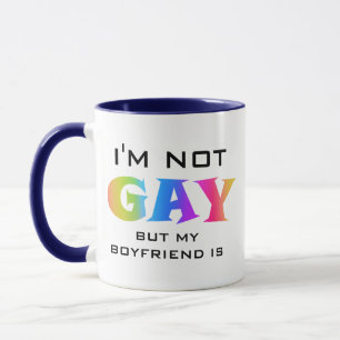 Caneca Eu não sou Gay Meu Namorado é estilo de vida do Al