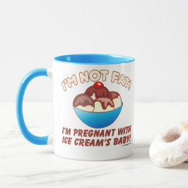 Caneca Eu não sou gordo! Eu estou grávido com o bebê do