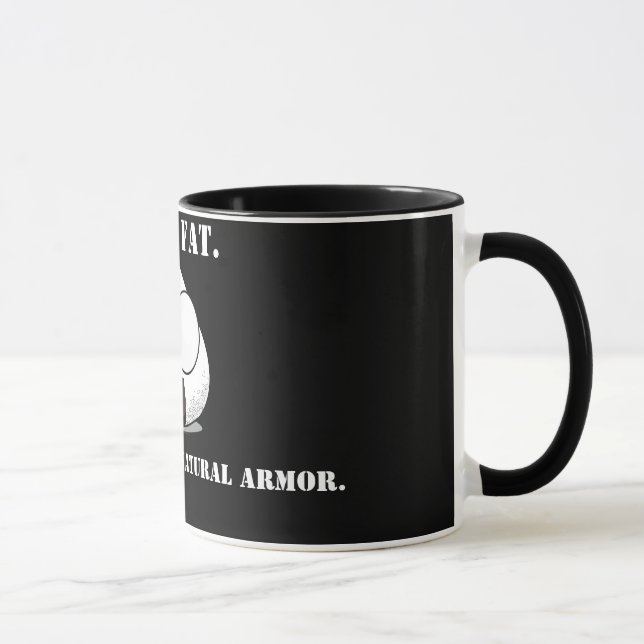 Caneca EU NÃO SOU GORDO. Sou CHEIO de CONHECIMENTO! (Direita)