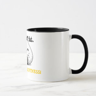 Caneca EU NÃO SOU GORDO. Sou CHEIO de FELICIDADE!