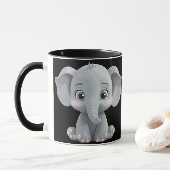 Caneca Eu não sou o elefante na sala (Com Donut)