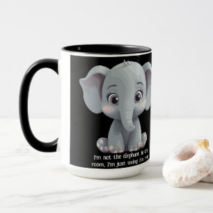 Caneca Eu não sou o elefante na sala