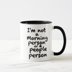 Caneca Eu Não Sou uma Pessoa Matutina nem uma Pess