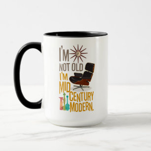 Caneca Eu não sou velho sou moderno em Meio século