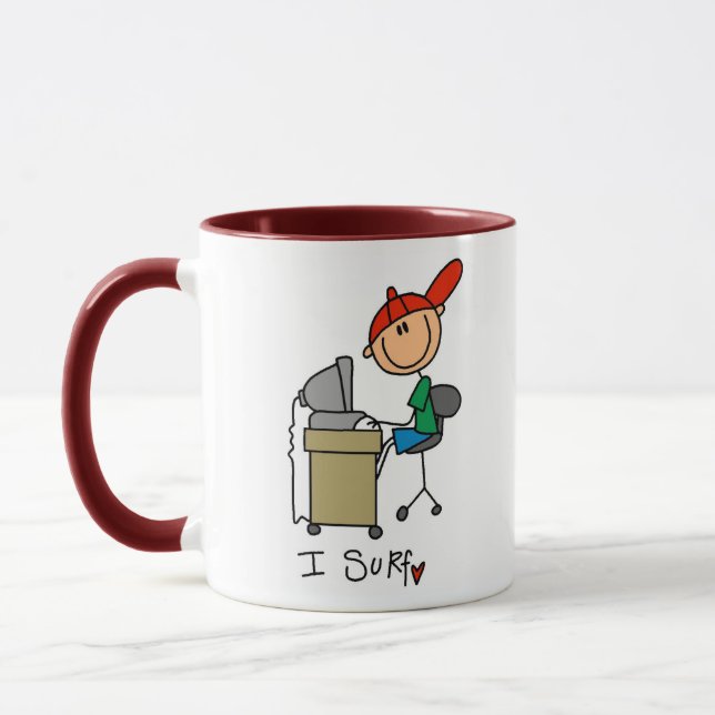 Caneca Eu Navego na Internet (Esquerda)