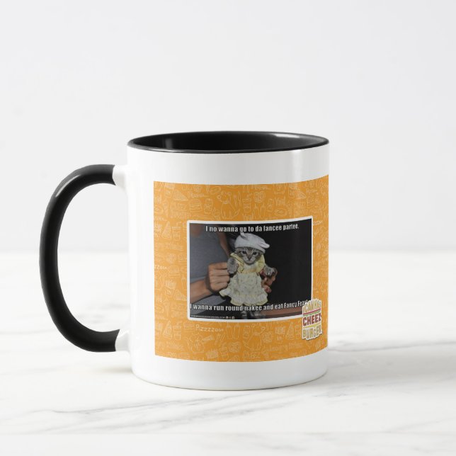 Caneca Eu nenhum quero ir ao partee do fancee da (Esquerda)