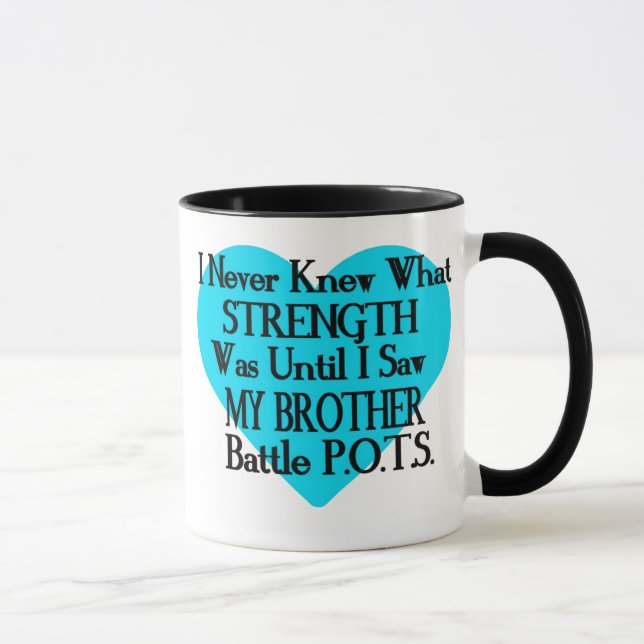 Caneca Eu Nunca Conheci/Coração/Irmão...POTES (Direita)