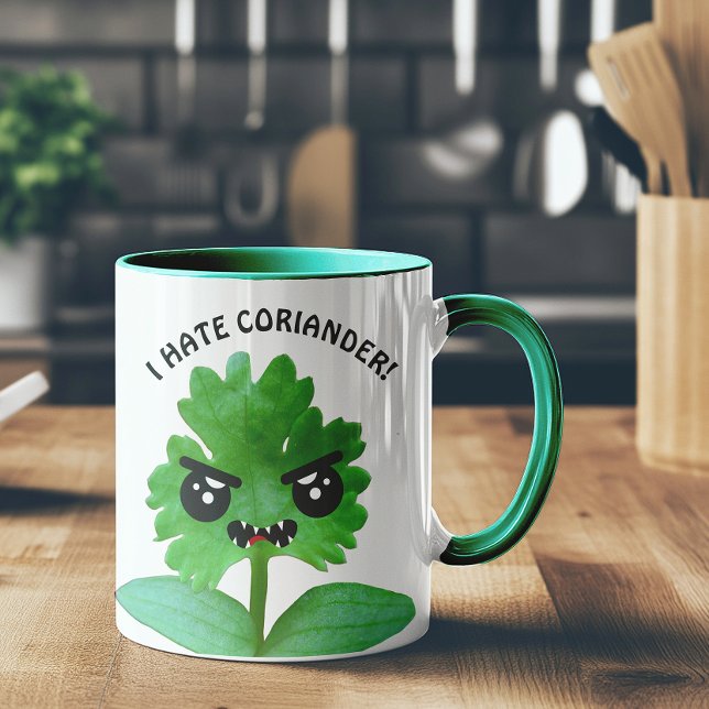 Caneca Eu Odeio Coriander Mug (Criador carregado)