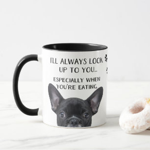 Caneca Eu olho-lhe acima que o cão diz eu te amo a canec