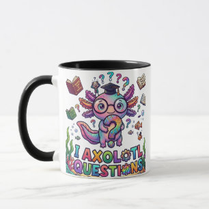 Caneca Eu Perguntas Axolotl Presente de Graduação - Exist