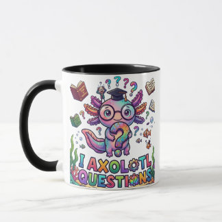 Caneca Eu Perguntas Axolotl Presente de Graduação - Exist