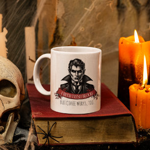 Caneca Eu Preciso de Sangue Fresco Vampiro Halloween