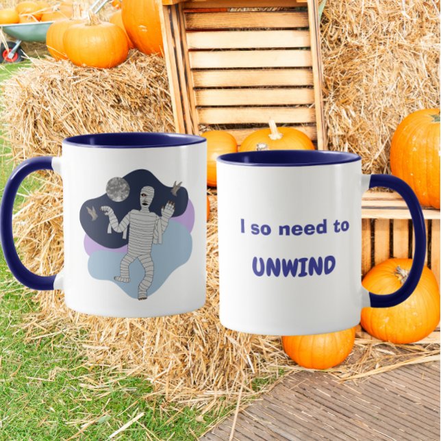 Caneca Eu Preciso Muito Desestressar Design de Múmia Engr (Criador carregado)