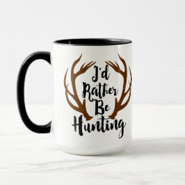 Caneca Eu Preferencialmente Caçando Deer Rack Buck Antler