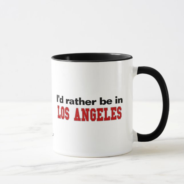 Caneca Eu preferencialmente estaria em Los Angeles (Direita)