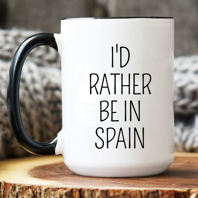 Caneca Eu Preferencialmente Estaria Na Viagem Espanha ama (Criador carregado)