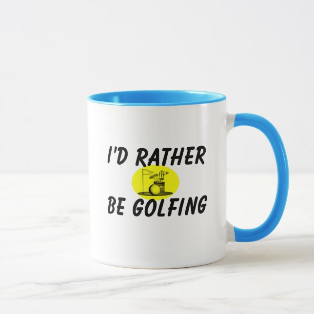 Caneca Eu preferencialmente golfing (Direita)