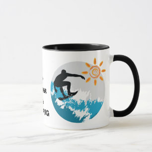 Caneca Eu preferencialmente surfar na Design de café.