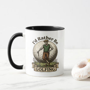 Caneca Eu Preferiria Estar Jogando Golfe