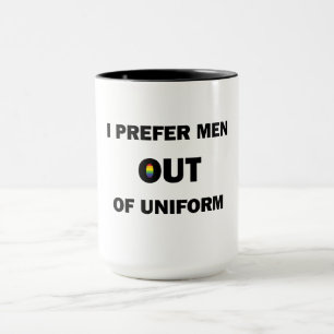 Caneca Eu Prefiro Homens Fora Do Uniforme
