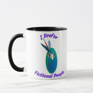 Caneca Eu Prefiro Pessoas Fictícias para Escritore