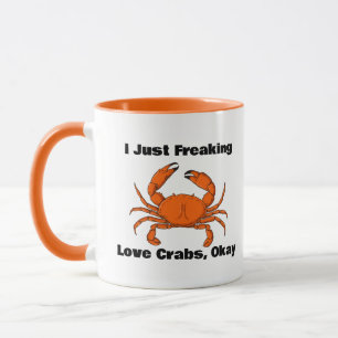 Caneca Eu Só Apanhei Caranguejos De Amor, Ok, Caranguejo