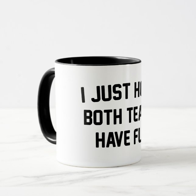 Caneca Eu Só Espero Que Ambos Os Grupos Tenham Futebol En (Frente Esquerda)