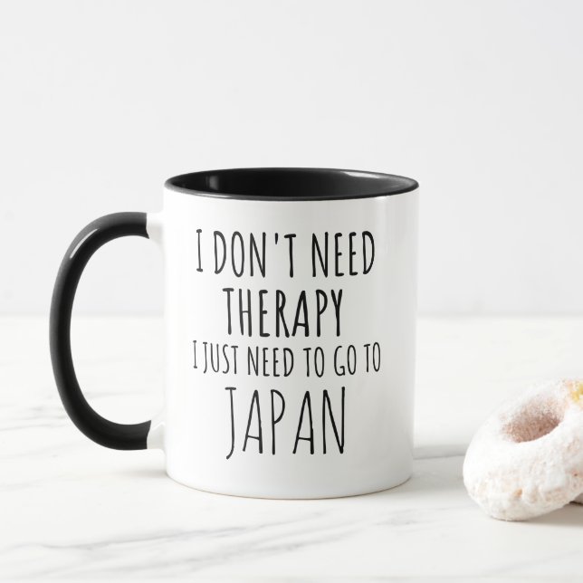 Caneca Eu Só Preciso Ir Para O Japão (Com Donut)