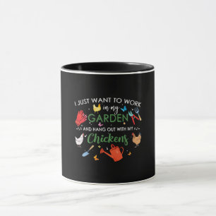 Caneca Eu Só Quero Trabalhar No Meu Jardim E Prender Gali