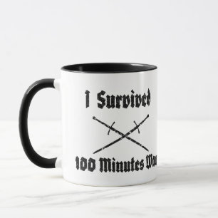 Caneca Eu Sobrevivi 100 Minutos De Guerra