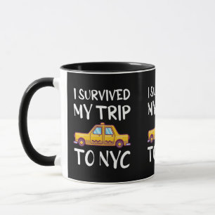 Caneca Eu Sobrevivi À Minha Viagem À NYC