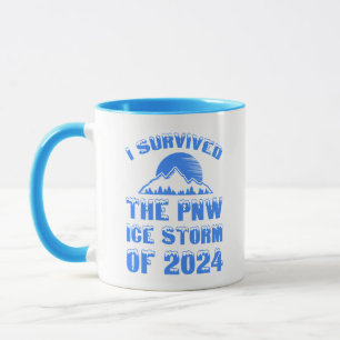 Caneca Eu Sobrevivi À Tempestade De Gelo PNW De 2024