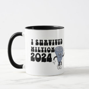 Caneca Eu Sobrevivi Ao Furacão Milton Retro Style 2024