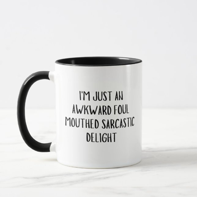 Caneca Eu sou apenas um desagradável sarcástico (Esquerda)