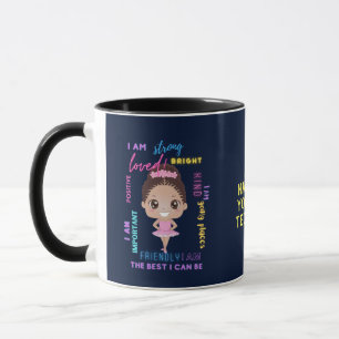 Caneca Eu sou - Garota Positiva afirma Ballerina Mug
