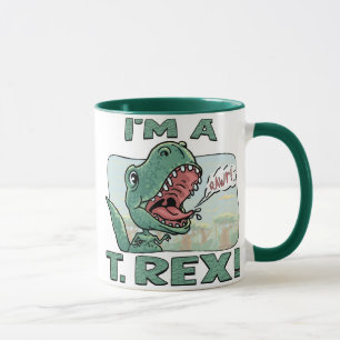 Caneca Eu sou ideias de um presente de T. Rex Dinossauro