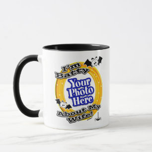 Caneca Eu sou o Batty Sobre a minha foto branca