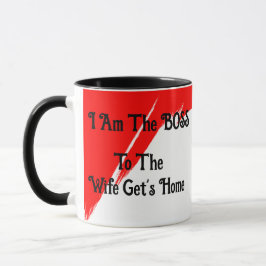 Caneca Eu sou o chefe da esposa.