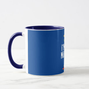 Caneca Eu sou o Mimi Elf a combinar a fantasia de Natal